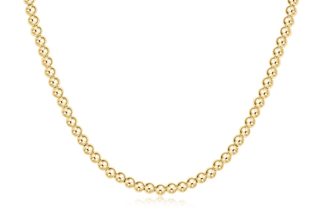 enewton 15 inch choker beaded - classic gold 4mm