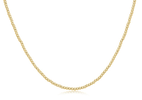 enewton 17 inch choker beaded - classic gold 2mm
