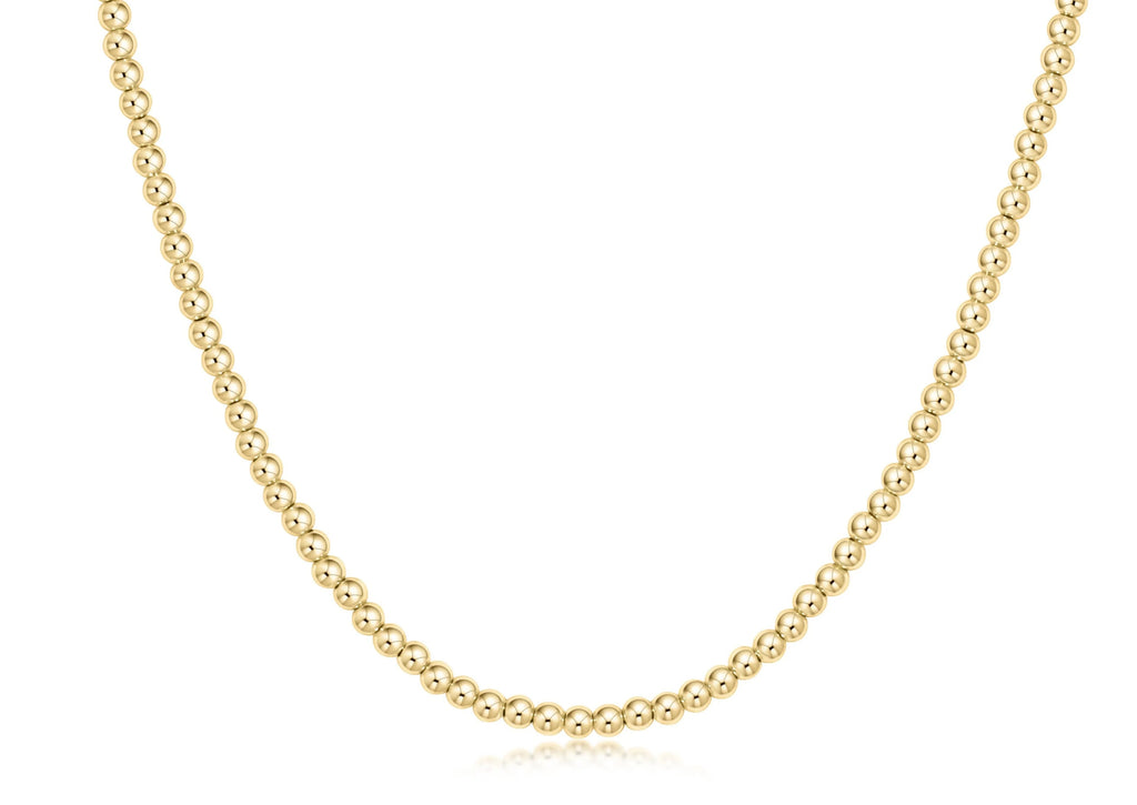 enewton 17 inch choker beaded - classic gold 3mm