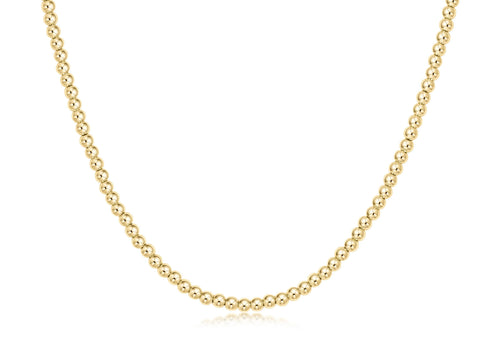 enewton 17 inch choker beaded - classic gold 3mm