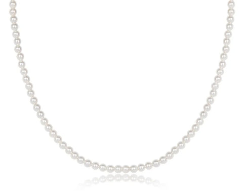 enewton 15 inch choker beaded - classic pearl 3mm