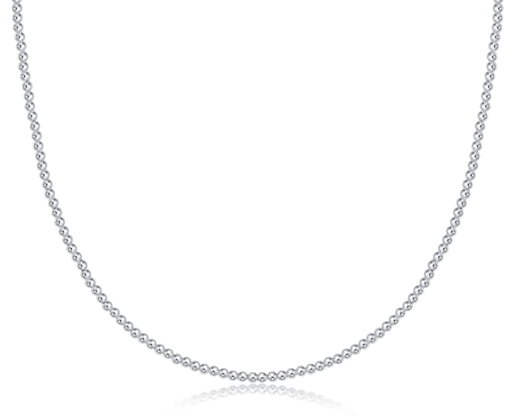 enewton 17 inch choker beaded - classic sterling 2mm