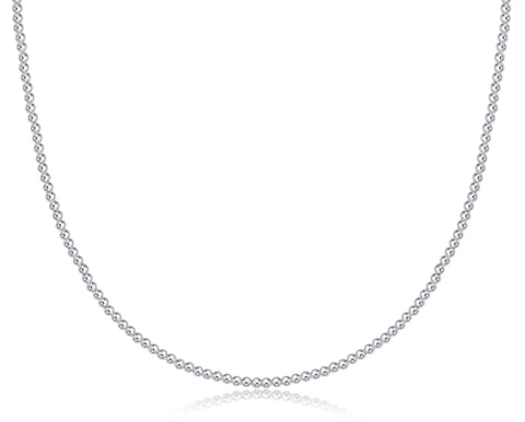enewton 17 inch choker beaded - classic sterling 2mm