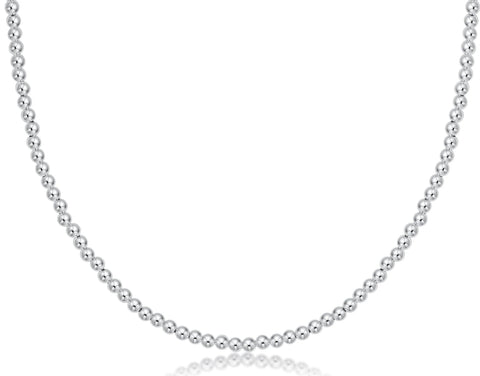 enewton 17 inch choker beaded - classic sterling 3mm