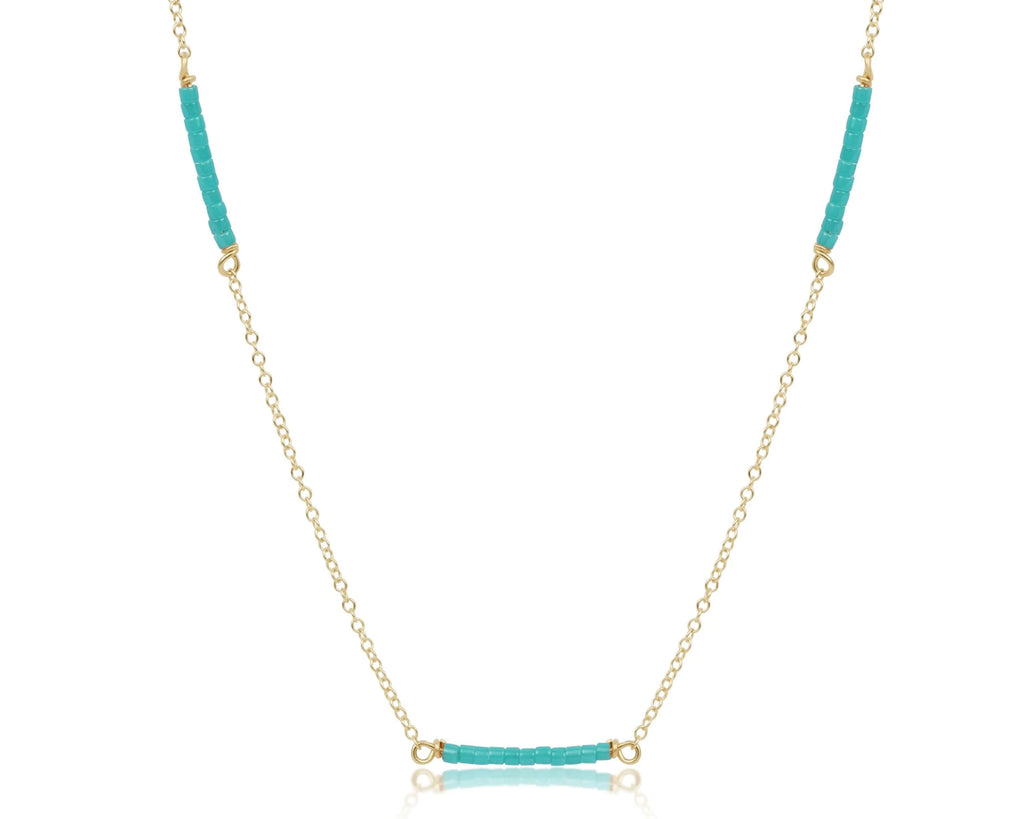 enewton 15 inch choker simplicity chain gold - hope bliss - sea glass