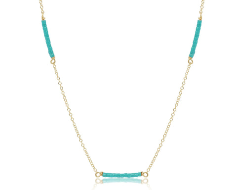 enewton 15 inch choker simplicity chain gold - hope bliss - sea glass
