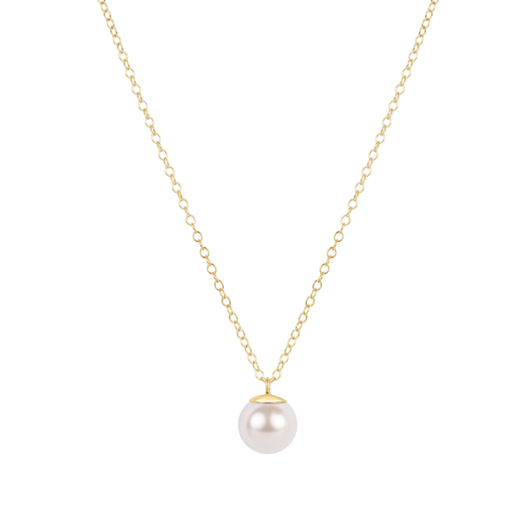 enewton 16 inch necklace gold - classic pearl 8mm charm