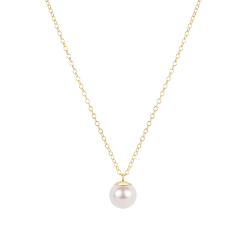 enewton 16 inch necklace gold - classic pearl 8mm charm