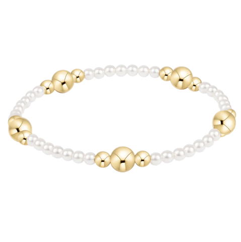 enewton purpose gold 6mm pearl bracelet