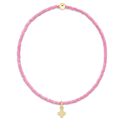 enewton hope classic bubblegum bracelet - signature cross small gold charm