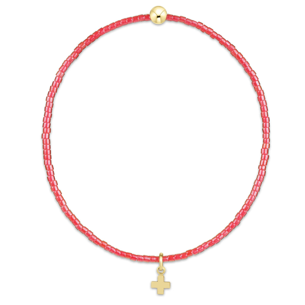 enewton hope classic sherbert bracelet - signature cross small gold charm