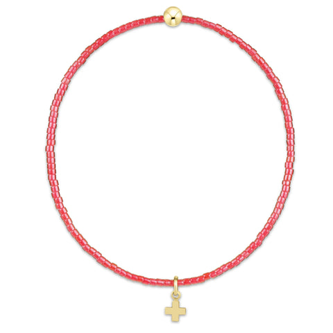 enewton hope classic sherbert bracelet - signature cross small gold charm