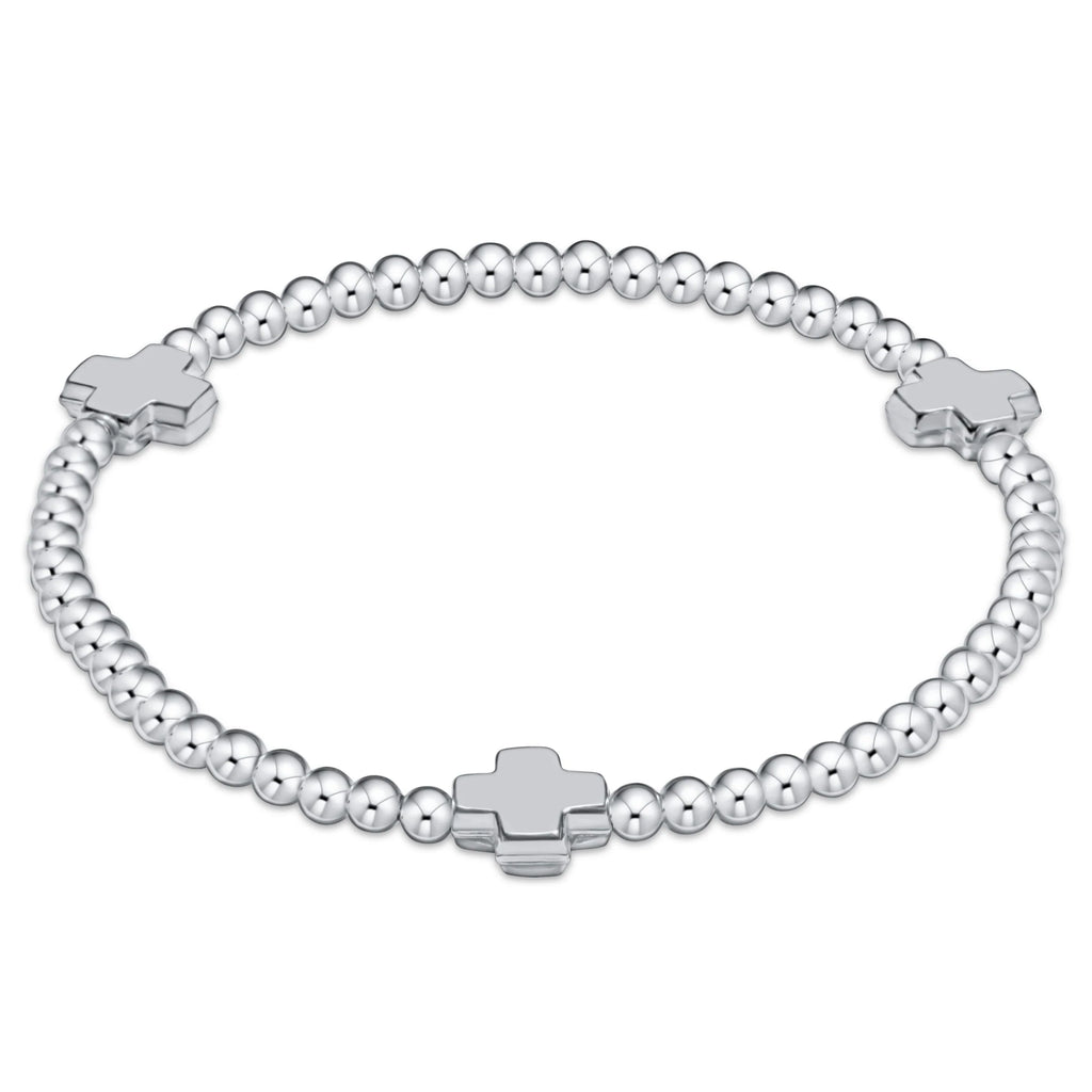 enewton extends signature cross 3mm sterling bracelet - sterling