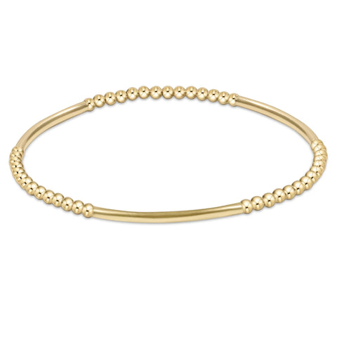 enewton bliss bar pattern gold 2.5mm bracelet
