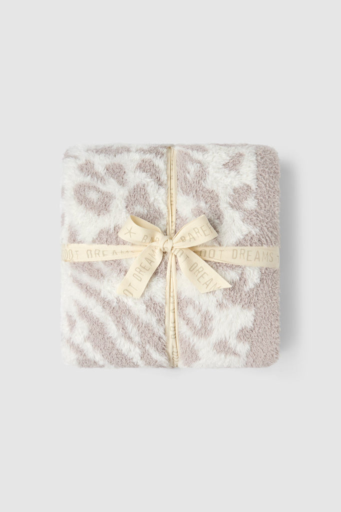 Barefoot Dreams CozyChic Lush Knit Leopard Throw