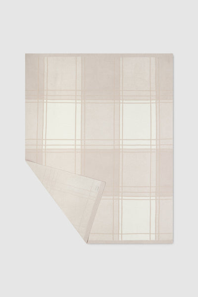 Barefoot Dreams CozyChic Buffalo Plaid Throw in Stone