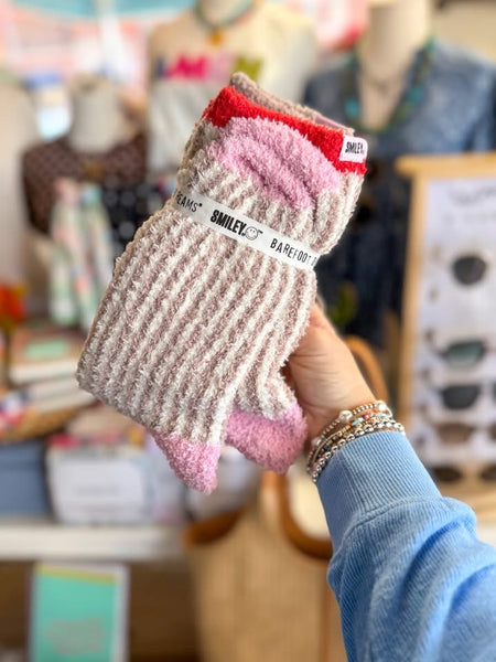 Barefoot Dreams Smiley Socks
