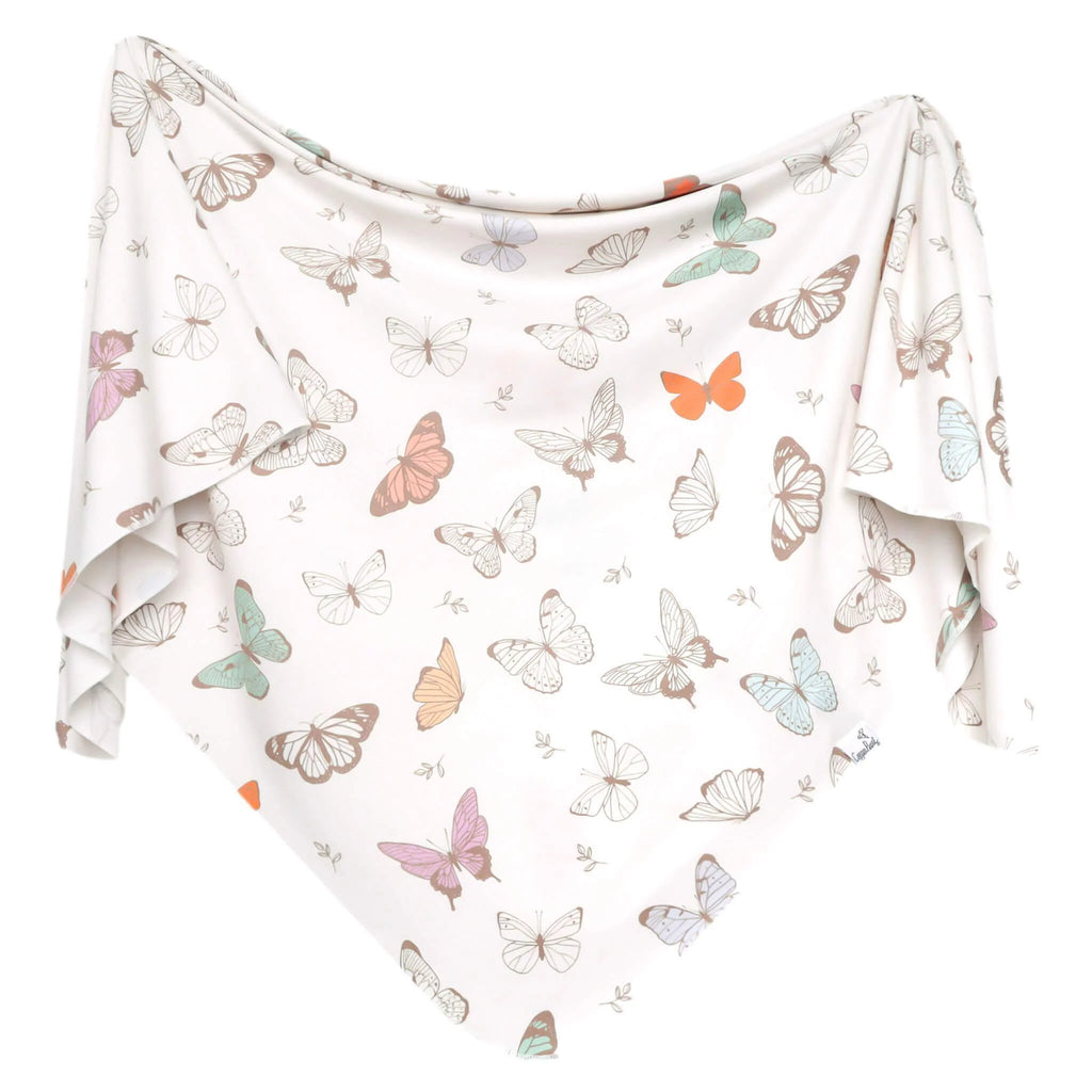 COPPER PEARL KNIT SWADDLE BLANKET - LUNA