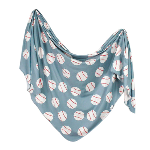 COPPER PEARL KNIT SWADDLE BLANKET - SLUGGER