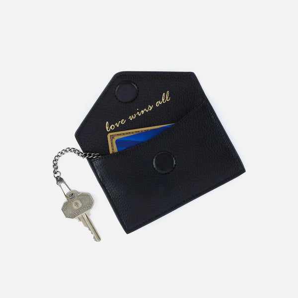 HOBO GOLDIE CARD CASE - BLACK
