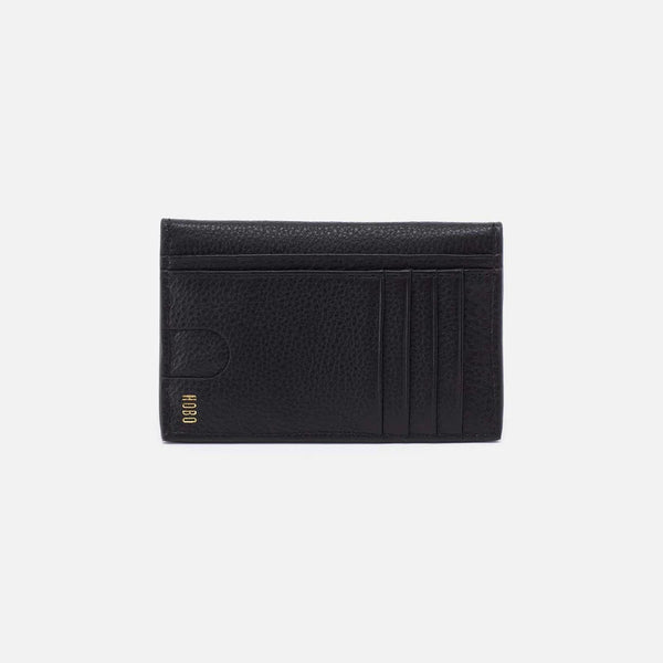 HOBO GOLDIE CARD CASE - BLACK