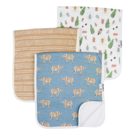 COPPER PEARL PREMIUM BURP CLOTHS - PEANUTS