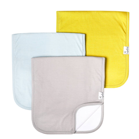 COPPER PEARL PREMIUM BURP CLOTHS - STONE