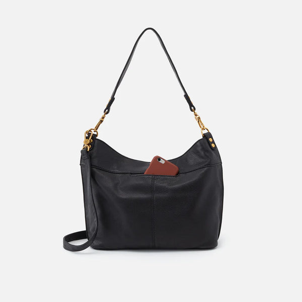 HOBO PIER SHOULDER BAG - BLACK