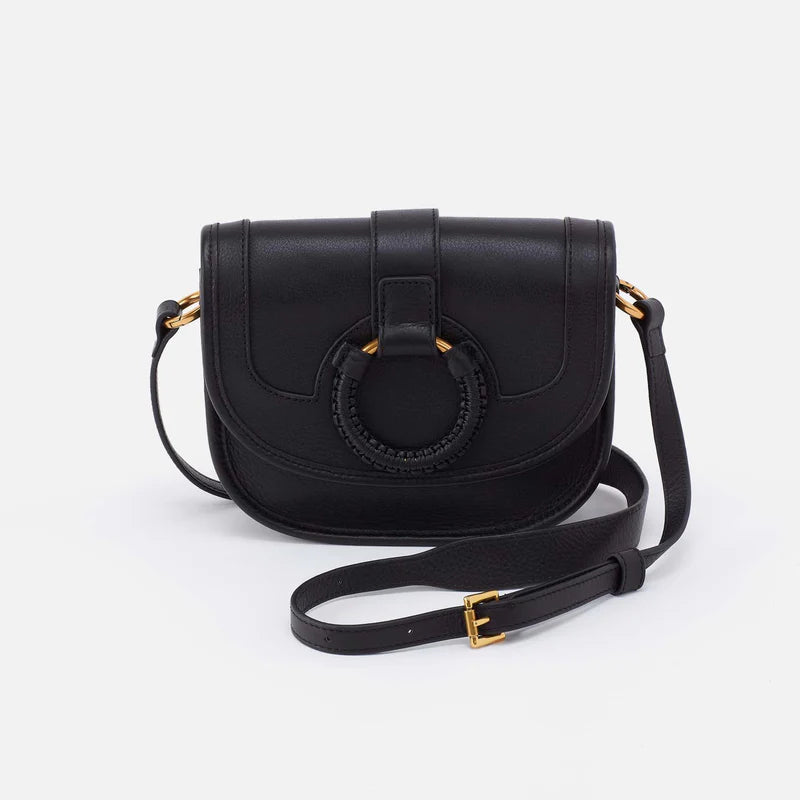 HOBO KIVA SMALL CROSSBODY - PEBBLED BLACK LEATHER