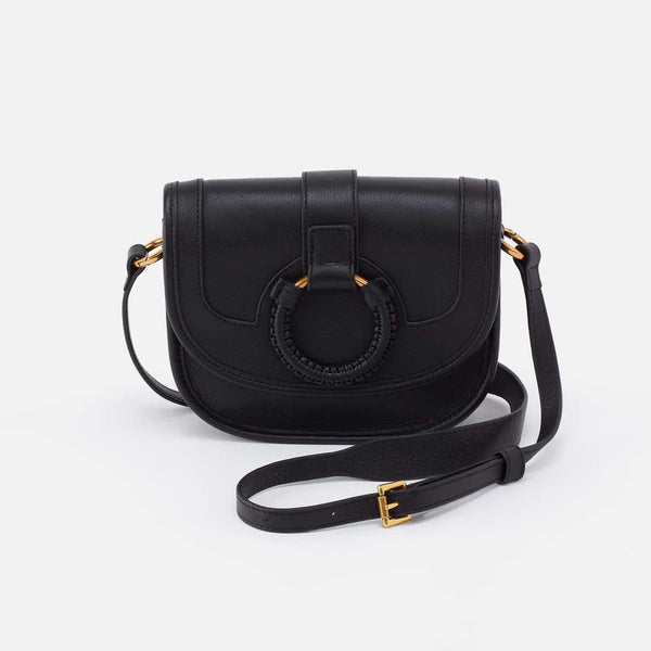 HOBO KIVA SMALL CROSSBODY - PEBBLED BLACK LEATHER