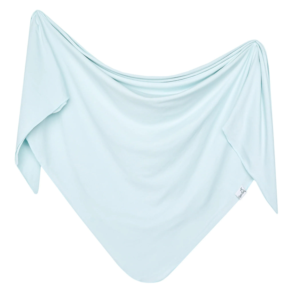 COPPER PEARL KNIT SWADDLE BLANKET - AIR