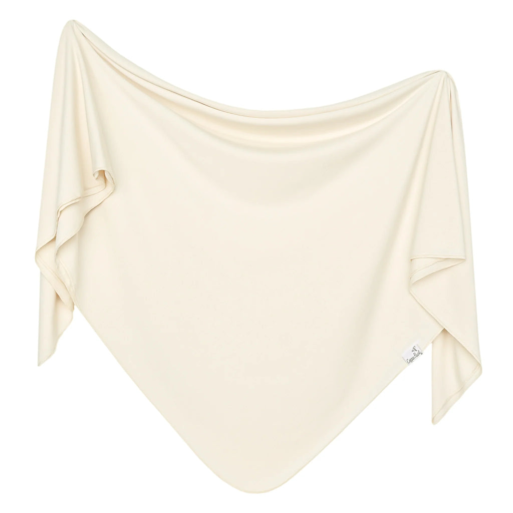 COPPER PEARL KNIT SWADDLE BLANKET - CRU