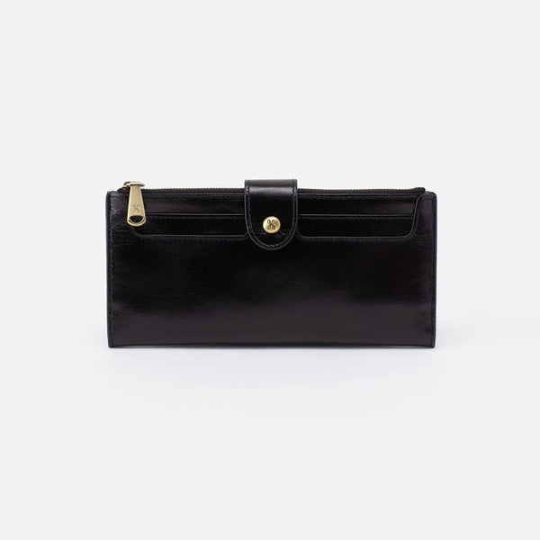 HOBO DUNN CONTINENTAL WALLET - BLACK