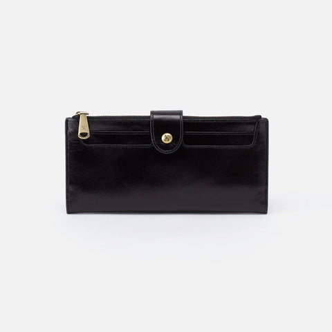 HOBO DUNN CONTINENTAL WALLET - BLACK