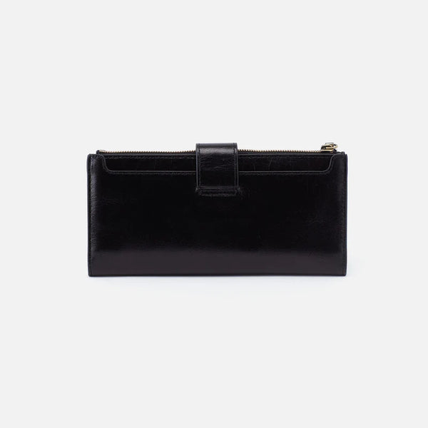 HOBO DUNN CONTINENTAL WALLET - BLACK