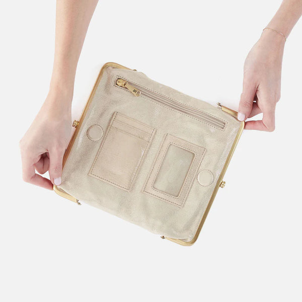 HOBO LAUREN CLUTCH - SAND SHIMMER