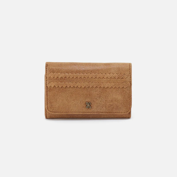 HOBO JILL TRIFOLD WALLET - WHISKEY